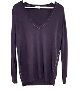 Madewell Angora Cashmere Lambswool Sz M Purple Sweater Blend Light Pullover - Picture 1 of 7