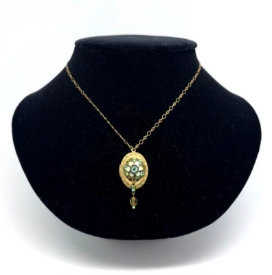 Hermoso collar medallón con cristales de Michal Negrin único #3609# Foto 1 de 4