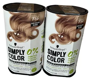 2 Schwarzkopf Simply Color Permanent Hair Color, 4.65 Dark Golden Brown - Picture 1 of 4