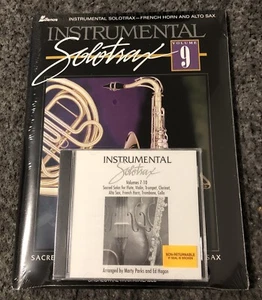 INSTRUMENTAL SOLOTRAX - VOLUME 9: SACRED SOLOS FOR FRENCH By Joseph Linn *NEW!* - Picture 1 of 2