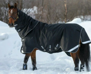 Horseware Amigo Super Bravo Plus Turnout Rug Mediumweight 250g Black 5'6"-7'3" - Picture 1 of 6