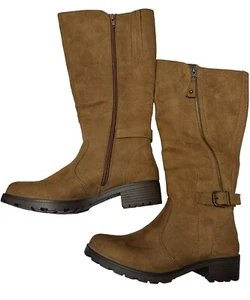 White Mountain Giorgia Tall Boots Brown  Women’s Knee Faux Suede 8M NEW Nice!! - Picture 1 of 13