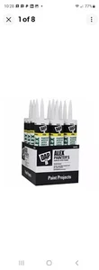 DAP All-Purpose Acrylic Latex Caulk 10.1 oz Waterproof Seal Paintable (12-Pack) - Picture 1 of 3