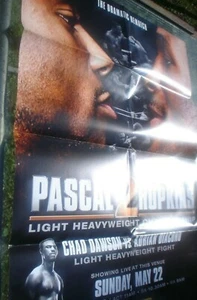 1 X BOXING POSTER 80 X 58 CM PASCAL 2 HOPKINS REMATCH SEE OTHERS LISTED - Picture 1 of 1