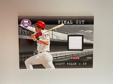 2001 Fleer Genuine Scott Rolen Final Cut Phillies Jersey Baseball Card