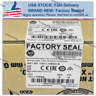 New Genuine NEW PLC 1763-L16BWA MicroLogix 1100 16 Point Controller - Image 1 of 4