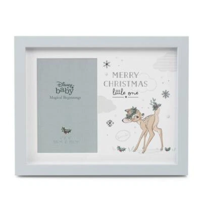 Marco de fotos Disney Magical Beginnings 4"x6" Feliz Navidad Bebé Niño Niña Regalo Foto 1 de 3