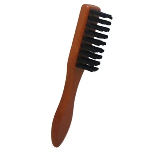 Beard Brush Men Hair Brush Men Hair Comb Hand Brush Duster Wooden Handle Brush - Picture 1 of 11
