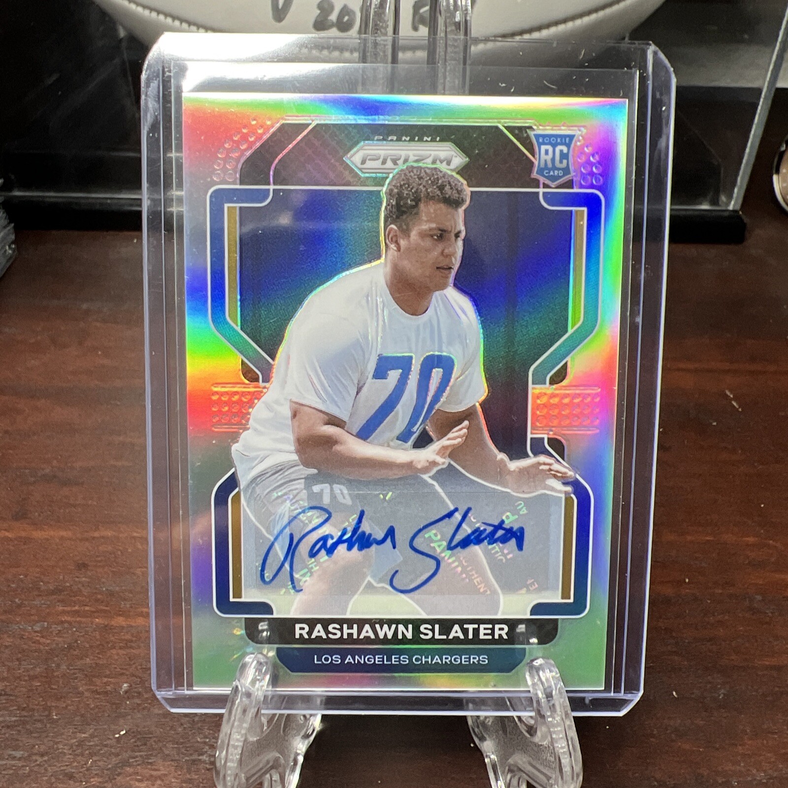 RASHAWN SLATER 2021 PANINI PRIZM ROOKIE SIGNATURE AUTO SILVER #431 CHARGERS 🔥📈