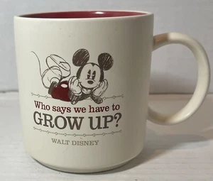 Hallmark Disney übergroße Kaffeetasse Mickey Mouse, die sagt, dass wir erwachsen werden müssen - Bild 1 von 4