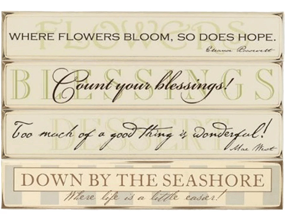 Letreros de madera vintage Danielson Designs placas interiores inspiradoras 23" x 4" NUEVO Foto 1 de 1