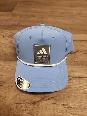 Adidas Premium 2 Aeroready Blue Golf Snapback Fairway Rope Hat Cap UPF 50 OSFA - Image 1 of 2
