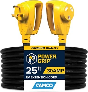 25-Ft 30 Amp Camper/RV Extension Cord 125V 3750W Heavy Duty 10-Gauge Copper Wire - Bild 1 von 5