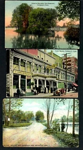 H15 Ct. 3 pcs. Full front view Polls Theatre Advt. Auto Winding Road Reservoir - Picture 1 of 2