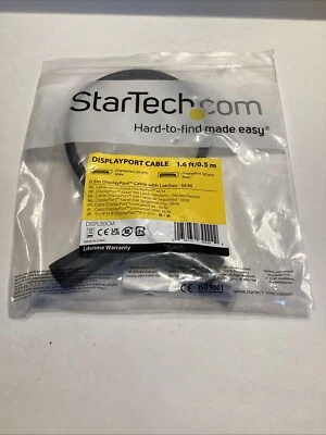 StarTech.com 50cm (1ft) DisplayPort 1.2 Cable - 4K x 2K Ultra HD VESA - Image 1 of 4
