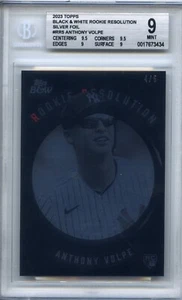 2023 Anthony Volpe Topps B&W Rookie Resolution /5 Silver Foil RR5 BGS Mint 9 NYY - Picture 1 of 4