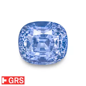 GRS & ICA Certified CEYLON Sapphire 7.95 Ct. Natural Unheated VELVETY BLUE Clean - Picture 1 of 8