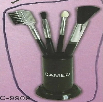 CONJUNTO DE PINCÉIS CAMAFEU VALOR 5 PEÇAS BASE EM PÓ FERRAMENTA SOBRANCELHA COM COPO - Imagem 1 de 2