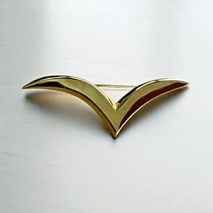 Auténtico prendedor o broche Tiffany & Company oro 18ky gaviota 2" 5,9 gramos - Imagen 1 de 6