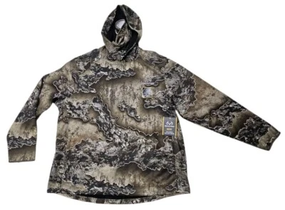 Realtree Excape Mens Tech Hoodie With Face Gaiter Scent Control Sz. Medium NWT - Image 1 of 4