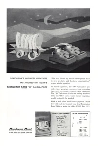 1960 Remington Rand Calculators: Business Frontiers Vintage Print Ad - Picture 1 of 1