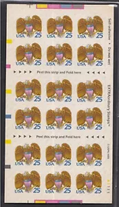 USA 1989 MNH COMPLETE BOOKLET EAGLE AND SHIELD - Picture 1 of 2