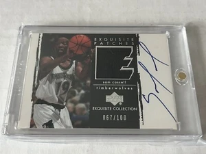 2003-04 UD Upper Deck Exquisite Sam Cassell exquisite patches auto /100 - Picture 1 of 2