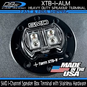 Steve Meade SMD XTB 1 Channel Aluminum Heavy Duty Subwoofer Speaker Box Terminal - Picture 1 of 4