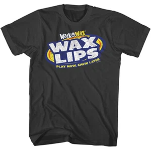 Tootsie Roll Candy Wack O Wax Logo Wax Lips Play Now Chew Later Camiseta de hombre - Imagen 1 de 5