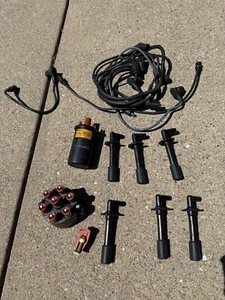 1985 Porsche Distributor Cap, Wires, Spark plug caps, and Coil - Picture 1 of 1