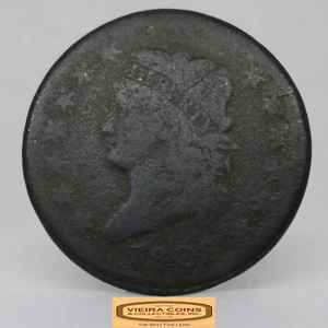 1808 Classic Head Large Cent - #C43601NQ - Picture 1 of 2