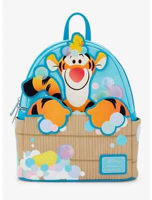 MINI MOCHILA LOUNGEFLY DISNEY TIGGER BATHTIME Winnie the Pooh & Duck SELLADA Foto 1 de 4