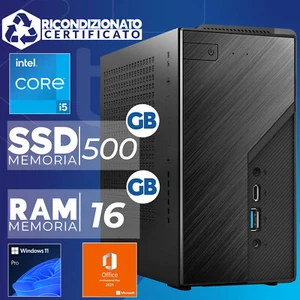 Mini Ordinateur PC Assemblé B760 Intel i5-12400 RAM 16GB SSD 500GB W11 Office21 - Photo 1/5