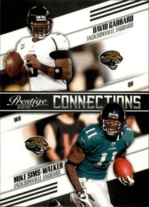 2010 Prestige Connections #19 David Garrard/Mike Sims-Walker - NM-MT