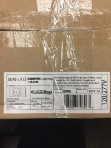 Cooper Lighting Universal Edge Lit EXIT Sign Lens. 023-783–EUXRL Qty 2 - Picture 1 of 3