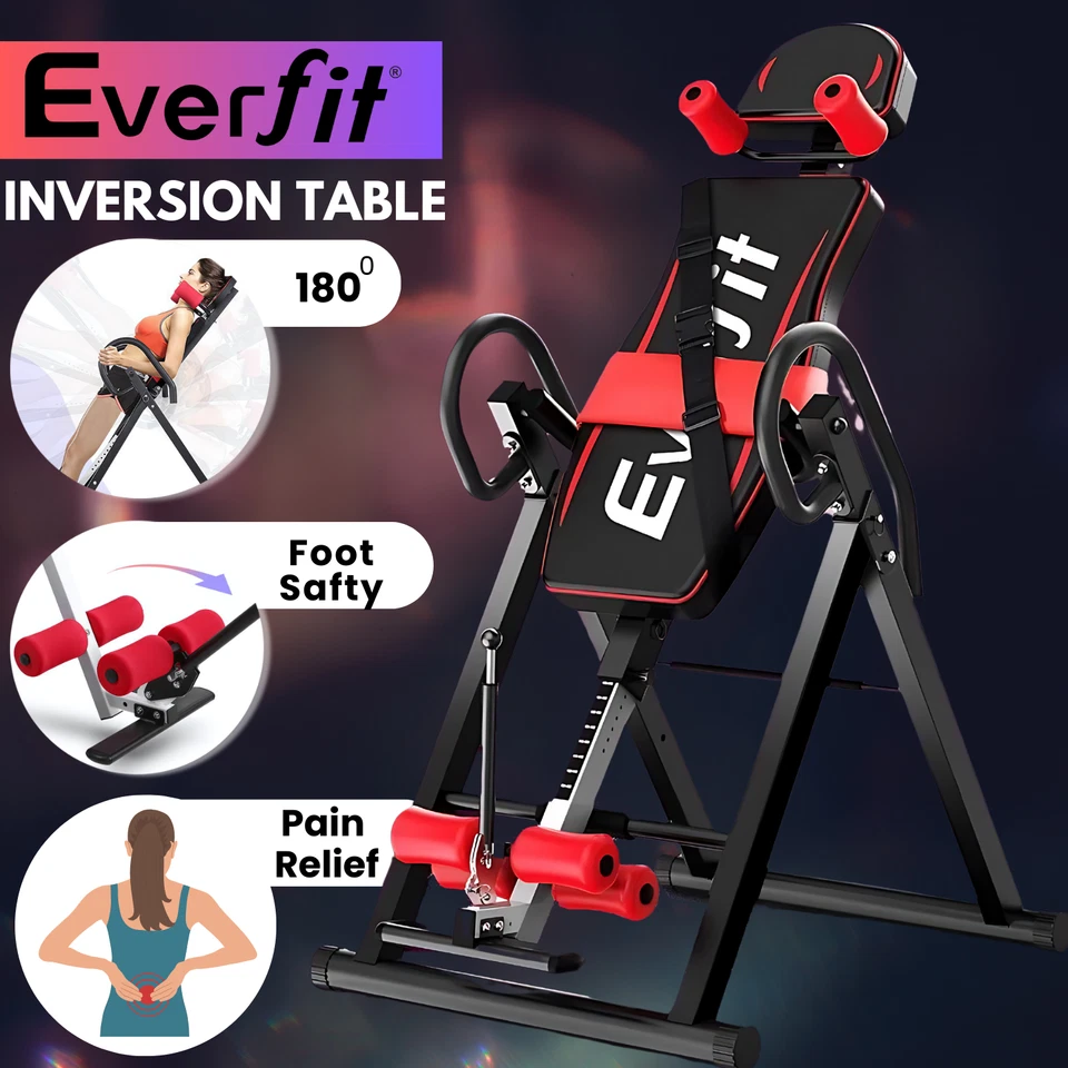 Everfit Inversion Table Gravity Stretcher Tables Foldable Back Inverter Home Gym