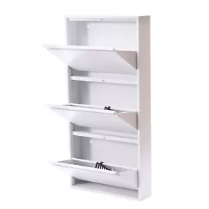 Contemporary Slim Shoe Drawers Shoe Cabinet For Entryway Entrance Hallway Foyer - Picture 1 of 11
