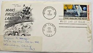 Man's First Landing on The Moon First Day Cover Sept. 9, 1969 - Picture 1 of 5