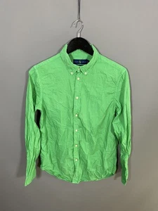 RALPH LAUREN Shirt - XL Age 18-20 - Custom Fit - Green - Great Condition - Boy’s - Picture 1 of 3