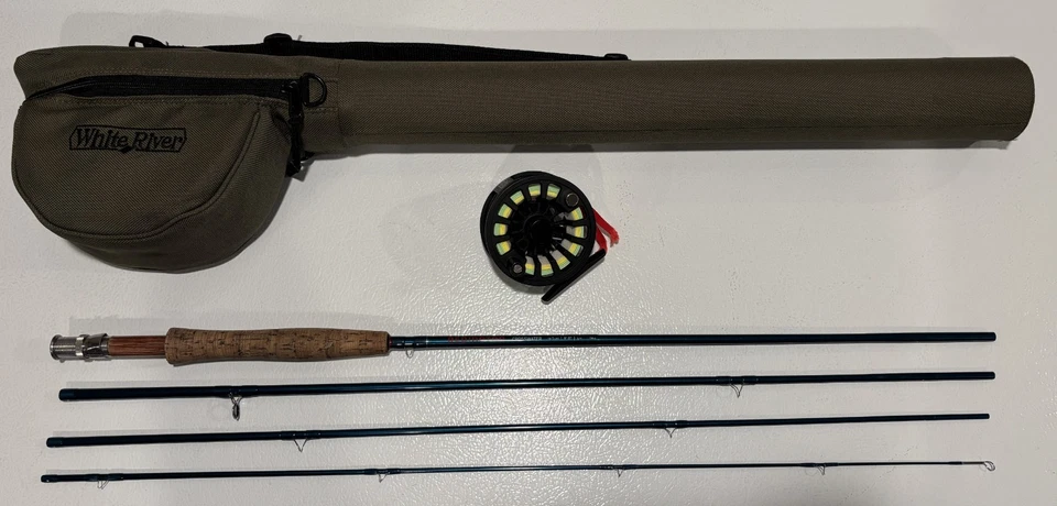 Caña de pescar con mosca Redington Crosswater 5WT 9' 4 piezas + carrete + estuche Foto 1 de 4