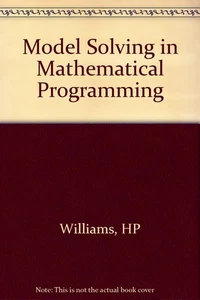 Model Solving in Mathematical Programming by Williams - Picture 1 of 1