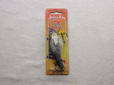 Rare Bagley Balsa B3 Shad On White w/ Wobble Settings, Square Bill - Image 1 of 3