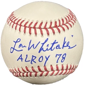 Lou Whitaker Detroit Tigers Signed Inscribed MLB 1978 AL ROY Baseball Beckett QR - Picture 1 of 2