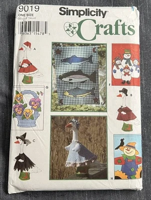 Simplicity Sewing Pattern 9019 FLAGS & LAWN GEESE CLOTHING Uncut Holidays - Image 1 of 2