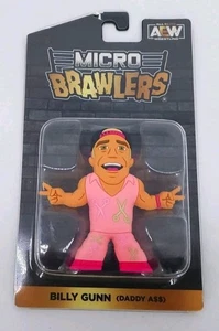 Pro Wrestling Crate Micro Brawlers Billy Gunn Daddy A$$ AEW Pink Scissors 3" - Picture 1 of 7