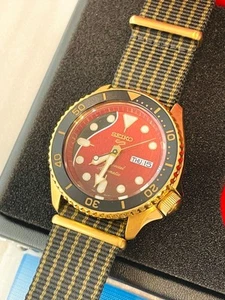 SEIKO Automatic Watch Seiko5Sports Brian May Red Dial SBSA160/4R36-12E0 No Box - Picture 1 of 2