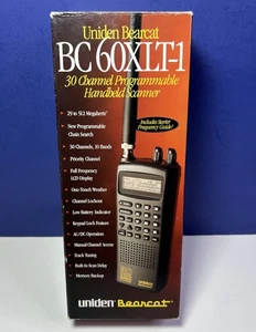 Uniden Bearcat BC60XLT-1 30 Channel Programmable Handheld Scanner - New Open Box - Picture 1 of 11