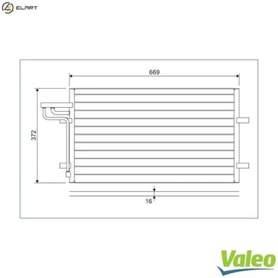 CONDENSER AIR CONDITIONING 818046 FOR FORD AUSTRALIA G6DA 2.0L AODE/AODB 2.0L - Image 1 of 4