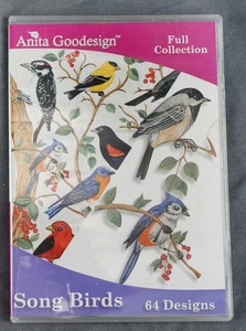 Colección Completa Bordado Anita Goodesign 64 Diseños Pájaros Cantores - Imagen 1 de 2