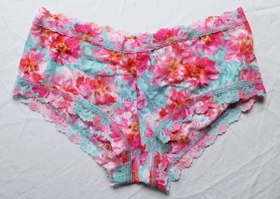 Panty corto Hanky para mujer con estampado de encaje ZG3 multicolor pequeño nuevo con etiquetas Foto 1 de 4